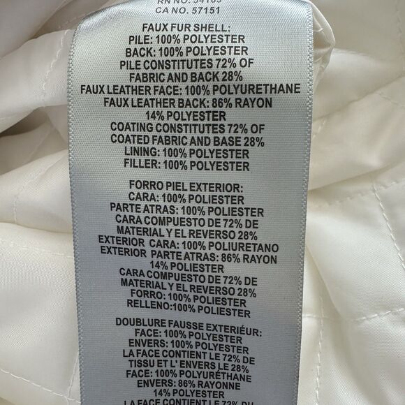 LEVI’s Strauss M Faux Shearling Quilted Parka NWOT Being - Picture 7 of 15